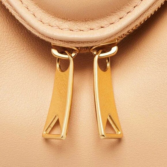 Bottega Veneta Beige Smooth Nappa Leather Beak Flap Bag - Picture 10 of 12